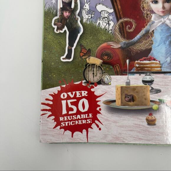 ALICE IN WONDERLAND Kids Coloring Creativity Book Gift Disney Arts & Crafts NWT - Picture 3 of 13